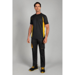 Unisex T-shirt van polyester, tweekleurig 160 g/m² Velilla luxe weergave