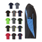 Unisex T-shirt van polyester, tweekleurig 160 g/m² Velilla diverse kleuren