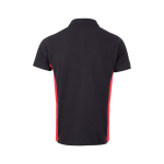 Tweekleurige werkpolo van piqué stof 180 g/m² Velilla kleur rood