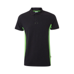 Tweekleurige werkpolo van piqué stof 180 g/m² Velilla kleur groen