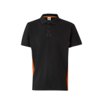Tweekleurige werkpolo van piqué stof 180 g/m² Velilla kleur oranje tweede weergave