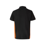 Tweekleurige werkpolo van piqué stof 180 g/m² Velilla kleur oranje