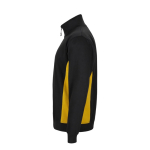 Tweekleurige fleece werktrui van katoen 260 g/m² Velilla kleur geel derde weergave