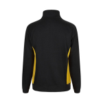 Tweekleurige fleece werktrui van katoen 260 g/m² Velilla kleur geel