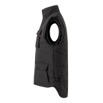 Werkvest met logo, gevoerd, van polyester 220 g/m² Velilla kleur zwart derde weergave