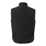 Werkvest met logo, gevoerd, van polyester 220 g/m² Velilla kleur zwart