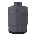 Werkvest met logo, gevoerd, van polyester 220 g/m² Velilla kleur grijs tweede weergave