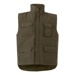 Werkvest met logo, gevoerd, van polyester 220 g/m² Velilla kleur miliair groen tweede weergave