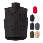 Werkvest met logo, gevoerd, van polyester 220 g/m² Velilla diverse kleuren