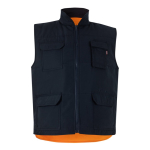 Gewatteerd en omkeerbaar werkvest van polyester 220 g/m² Velilla kleur oranje tweede weergave