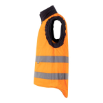 Gewatteerd en omkeerbaar werkvest van polyester 220 g/m² Velilla kleur oranje vijfde weergave