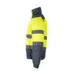 Extra grote reflecterende werkjas van polyester 180 g/m² Velilla kleur grijs derde weergave