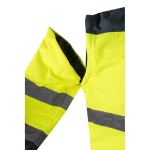 Extra grote reflecterende werkjas van polyester 180 g/m² Velilla kleur grijs achtste weergave