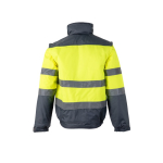 Extra grote reflecterende werkjas van polyester 180 g/m² Velilla kleur grijs