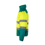 Extra grote reflecterende werkjas van polyester 180 g/m² Velilla kleur groen derde weergave