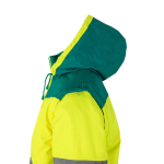 Extra grote reflecterende werkjas van polyester 180 g/m² Velilla kleur groen zesde weergave