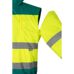 Extra grote reflecterende werkjas van polyester 180 g/m² Velilla kleur groen zevende weergave