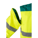 Extra grote reflecterende werkjas van polyester 180 g/m² Velilla kleur groen achtste weergave