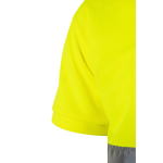 Reflecterende werkpolo van polyester 160 g/m² Velilla kleur zwart zesde weergave