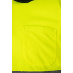 Reflecterende werkpolo van polyester 160 g/m² Velilla kleur zwart zevende weergave