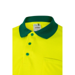 Reflecterende werkpolo van polyester 160 g/m² Velilla kleur groen vijfde weergave