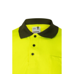 Reflecterende werkpolo van polyester 160 g/m² Velilla kleur miliair groen vijfde weergave