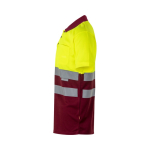 Werkpolo met korte mouwen, van polyester 160 g/m² Velilla kleur bordeaux derde weergave