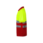 Werkpolo met korte mouwen, van polyester 160 g/m² Velilla kleur rood derde weergave