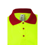Werkpolo met korte mouwen, van polyester 160 g/m² Velilla kleur rood vijfde weergave
