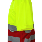 Werkpolo met korte mouwen, van polyester 160 g/m² Velilla kleur rood zevende weergave