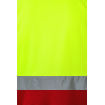 Werkpolo met korte mouwen, van polyester 160 g/m² Velilla kleur rood achtste weergave