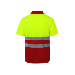 Werkpolo met korte mouwen, van polyester 160 g/m² Velilla kleur rood