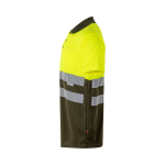 Werkpolo met korte mouwen, van polyester 160 g/m² Velilla kleur miliair groen derde weergave