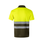 Werkpolo met korte mouwen, van polyester 160 g/m² Velilla kleur miliair groen