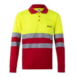 Werkpolo met reflecterende details 160 g/m² Velilla met afdrukgebied
