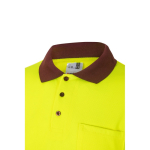 Werkpolo met lange mouwen, van polyester 160 g/m² Velilla kleur bordeaux vijfde weergave
