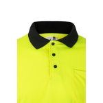 Werkpolo met lange mouwen, van polyester 160 g/m² Velilla kleur zwart vijfde weergave