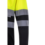 Werkpolo met lange mouwen, van polyester 160 g/m² Velilla kleur zwart zesde weergave