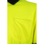 Werkpolo met lange mouwen, van polyester 160 g/m² Velilla kleur zwart zevende weergave