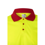 Werkpolo met lange mouwen, van polyester 160 g/m² Velilla kleur rood vijfde weergave