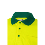 Werkpolo met lange mouwen, van polyester 160 g/m² Velilla kleur groen vijfde weergave