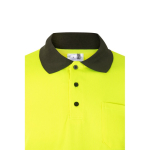 Werkpolo met lange mouwen, van polyester 160 g/m² Velilla kleur miliair groen vijfde weergave