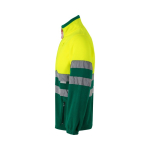 Unisex fleece werkjas met reflecterende details 280 g/m² Velilla kleur groen derde weergave