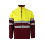 Softshell werkjas met reflecterende details 280 g/m² Velilla kleur bordeaux tweede weergave