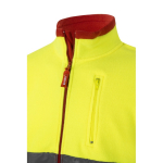 Softshell werkjas met reflecterende details 280 g/m² Velilla kleur rood achtste weergave