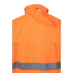 Regenpak met reflecterende details 130 g/m² Velilla kleur neon oranje vijfde weergave