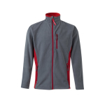 Unisex fleece werkjas van polyester 220 g/m² Velilla kleur rood tweede weergave