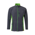 Unisex fleece werkjas van polyester 220 g/m² Velilla kleur groen tweede weergave