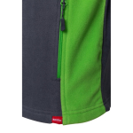 Unisex fleece werkjas van polyester 220 g/m² Velilla kleur groen vijfde weergave