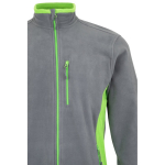 Unisex fleece werkjas van polyester 220 g/m² Velilla kleur groen zesde weergave